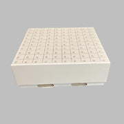 VWR Freezer Box Carboard 2 in. with Drain Slot Holds 100 Tubes 34 Boxes Lab Consumables::Tubes, Vials, and Flasks VWR