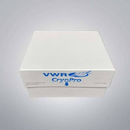 VWR Freezer Box Cardboard 3 in. without Divider 13.2 x 13.2 x 7.6 cm 24 Boxes Lab Consumables::Tubes, Vials, and Flasks VWR