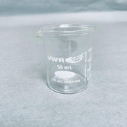 VWR Glass Beaker 50 ml Total of 4 Beakers Beakers VWR
