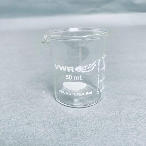 VWR Glass Beaker 50 ml Total of 4 Beakers Beakers VWR