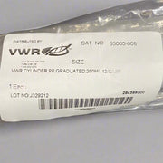 VWR Graduated Cylinder 250 ml Polypropylene Other VWR