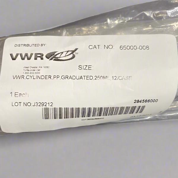 VWR Graduated Cylinder 250 ml Polypropylene Other VWR
