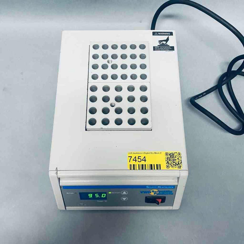 VWR Heatblock II Digital Dry Block Heater with 4 x 5 and 4 x 6 Well PCR Heat Blocks Lab Incubators VWR