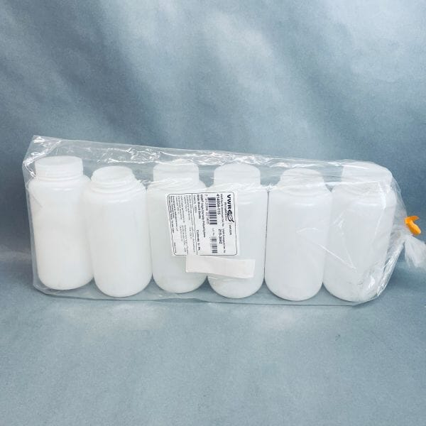 VWR High Density Wide Mouth Bottle 1 L Polyethylene Pack of 6 Bottles Jars & Reagent Bottles VWR