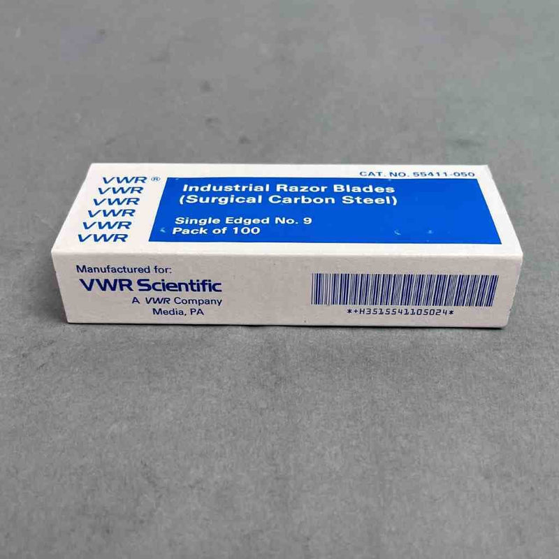 VWR Industrial Razor Blade Carbon Steel Single Edged No. 9 300 Blades Other Medical & Lab Equipment VWR