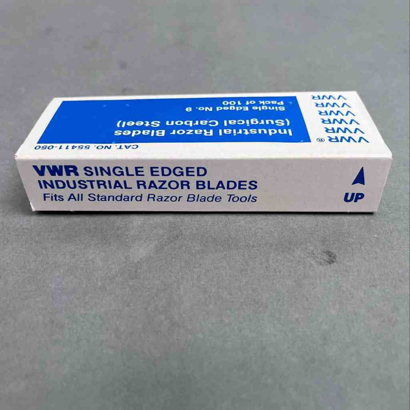 VWR Industrial Razor Blade Carbon Steel Single Edged No. 9 300 Blades Other Medical & Lab Equipment VWR