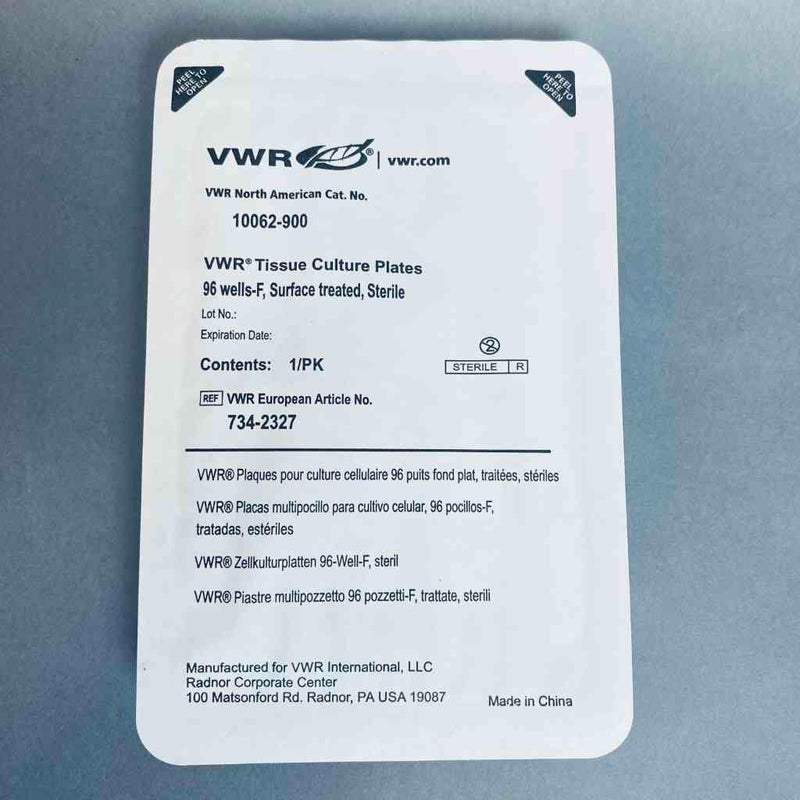 VWR Microplate 96 Well Clear Tissue Culture Microplate Box of 50 Plates Petri Dishes/Culture Plates VWR