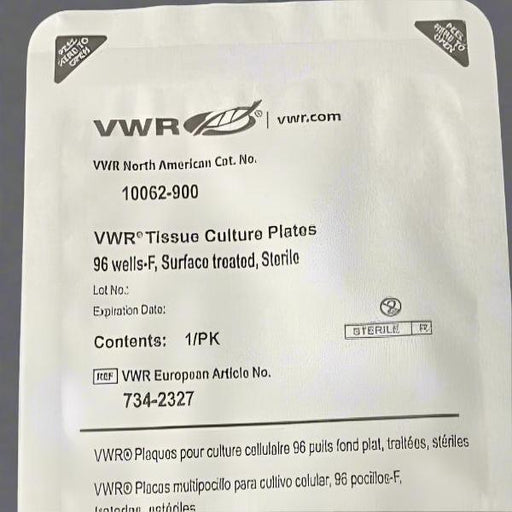 VWR Microplate 96-Well Clear Tissue Culture Microplates - Box of 50 Plates Lab Consumables::Storage and Culture Plates VWR