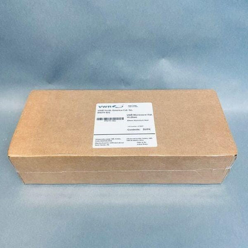 VWR Microwave Reaction Vials Glass 20mm Aluminum Seal 10-20 mL Pack of 50 Vials Vials VWR