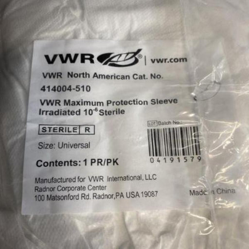 VWR Protection Sleeves Sterile Individually Sealed 150 Sleeves Other VWR