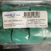 VWR Rubber Stopper Diameter 23 mm Green 25 Stoppers Lab Culture Flask VWR