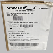 VWR Sampling Bag 10 x 12 in. 250 Bags Other VWR