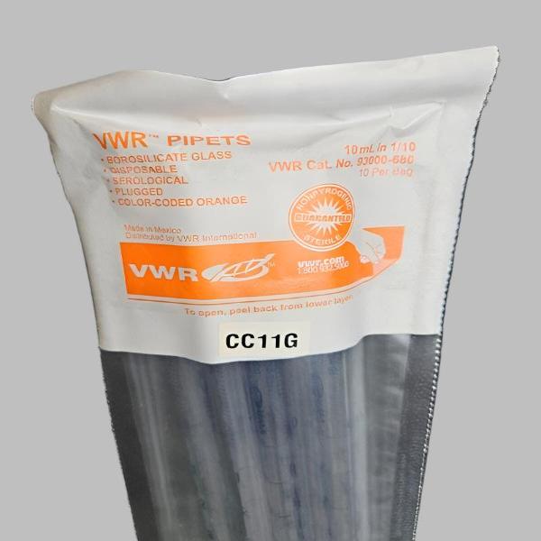 VWR 93000680 Serological Glass Pipette 10ml 220 Pipets — Life