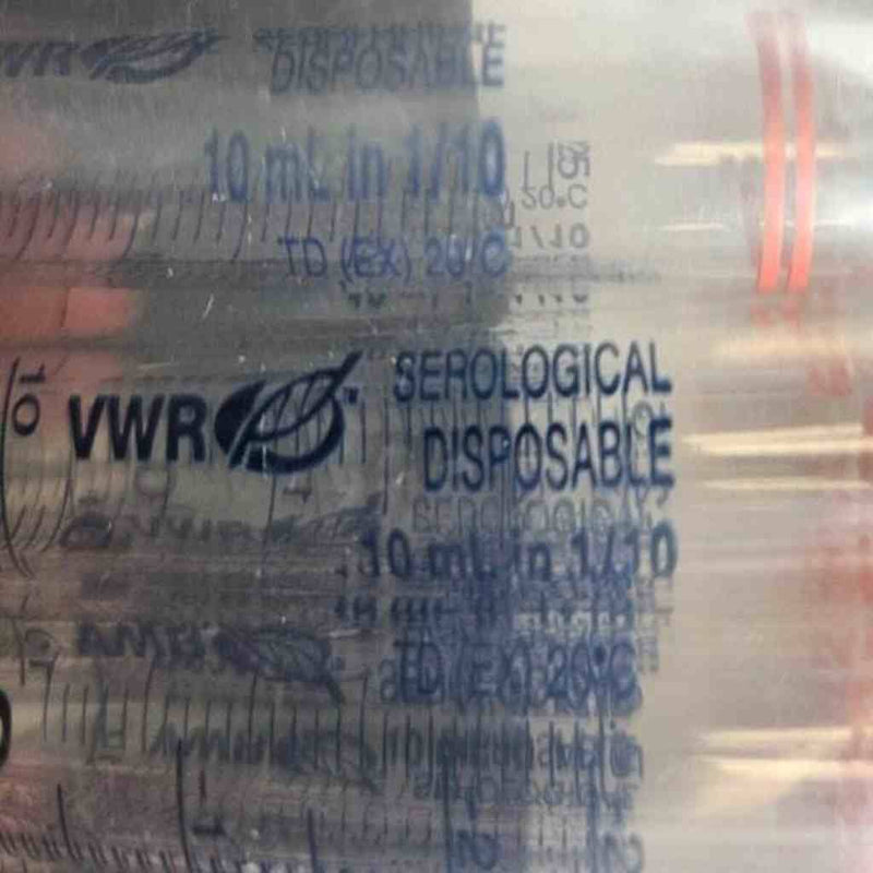 VWR Serological Glass Pipette 10 ml 250 Pipets Pipets & Pipette Tips VWR