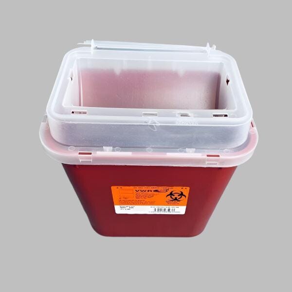 VWR Sharps Container System Red Stackable 2 Gal Total of 4 Containers Lab Equipment: Other Lab Equipment Chemglass