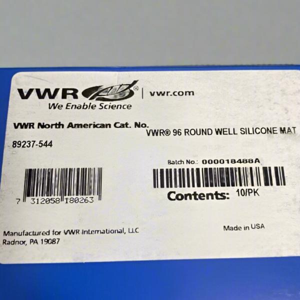 VWR Silicone Microplate Sealing Mat Precut 8 mm Round 96 Well 20 Plate Mats Lab Consumables::Storage and Culture Plates VWR