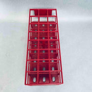 VWR Test Tube Rack 30 mm Tubes 3 x 8 Array Nylon Red - Lot of 6 Racks Tube Racks VWR