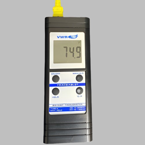 VWR Traceable Big Digit Thermometer Type K with Case and Warranty Lab Equipment::Other Lab Equipment VWR