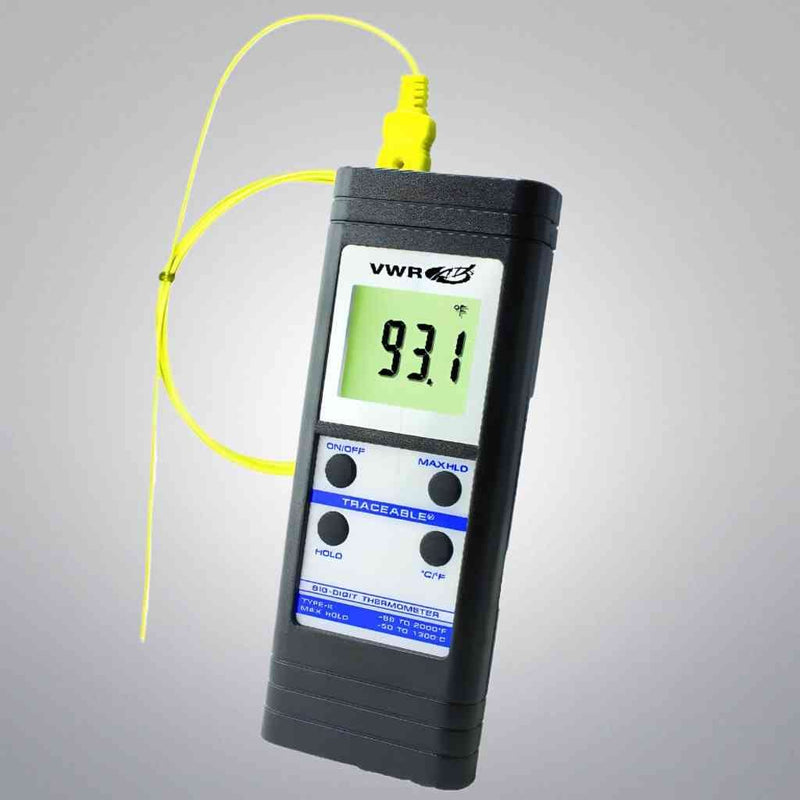 VWR Traceable Big Digit Thermometer Type K with Case and Warranty Other Medical & Lab Equipment VWR