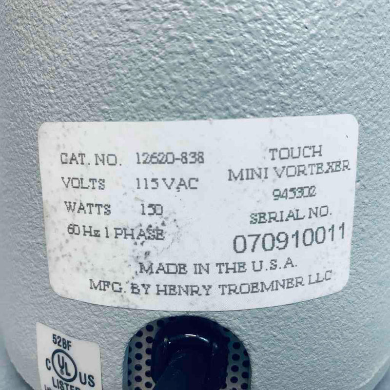 VWR Vortex Mixer 3200 rpm Fixed Speed Touch Mode with Flat Top Orbital, Platform & Vortex Shakers VWR