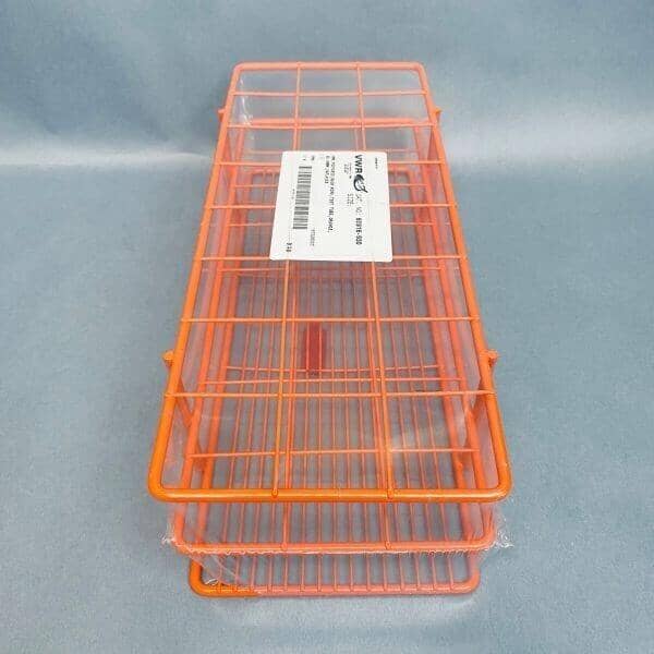 VWR Wire Tube Rack 24 Places Poxygrid 40 mm Orange Epoxy Coat Lot of 2 Racks Tube Racks VWR