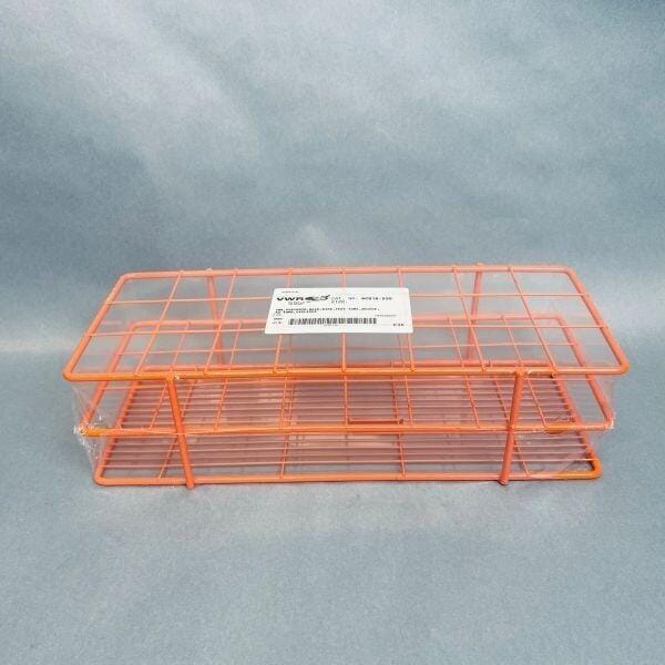 VWR Wire Tube Rack 24 Places Poxygrid 40 mm Orange Epoxy Coat — Life ...