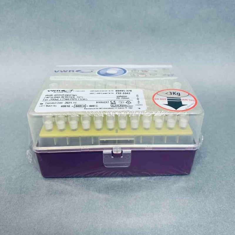 VWR Zapslik Aerosol Pipet Tips Sterile 200 ul 7 Racks of 96 Tips Each Pipets & Pipette Tips VWR