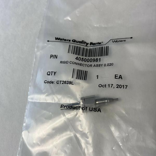 Waters 405000981 Guard Connector Rigid Connector Assy 0.020 New Sealed Package LC/MS/GC Waters