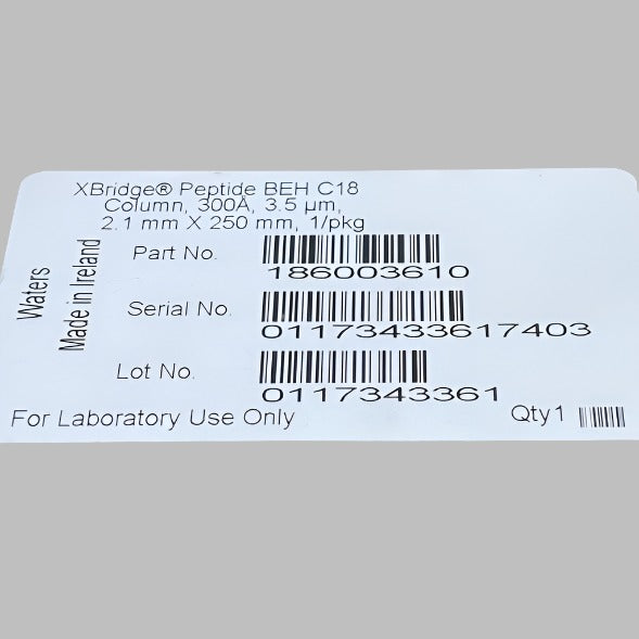 Waters Column XBridge Peptide BEH C18 3.5 um 2.1 x 250 mm LC/MS/GC Waters