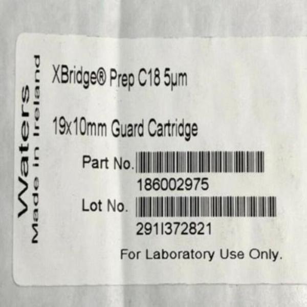 Waters Guard Cartridge 186002975 XBridge Prep C18 5 um 19 x 10 mm LC/MS/GC Waters