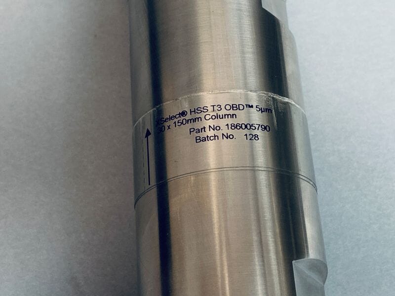 Waters HPLC XSelect Column HSS T3 OBD 5 um 30 x 150 mm Chromatography Columns & Reservoirs Waters