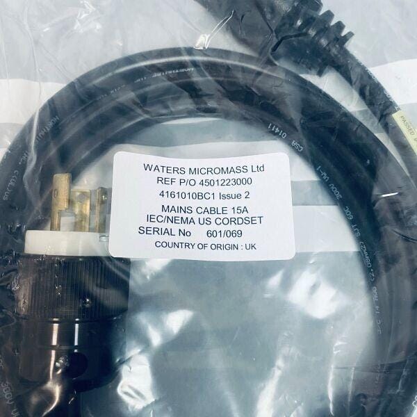 Waters IEC/NEMA US Mains Cable Issue 2 15 A Lot of 5 Cables Other Waters
