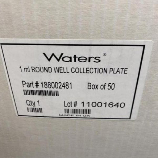 Waters Microplate 96 Well Individually Sealed 50 Plates Lab Consumables::Storage and Culture Plates Waters