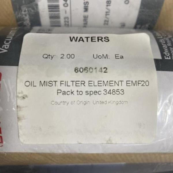 Waters Oil Mist Filter Element Sealed for EMF20 with Vacuum Pumps 2 Filters Lab Equipment::Pumps, Pump Access. & Tubing Waters