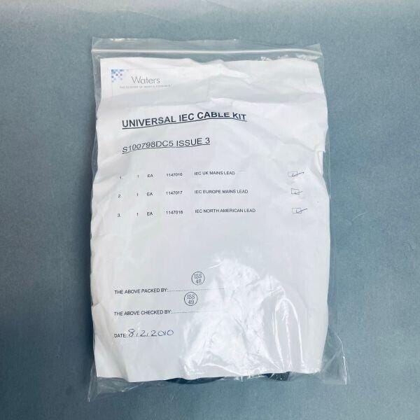 Waters Universal IEC Mains Cable Kit Issue 3 UK EU USA Other Waters