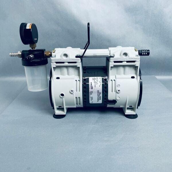 Welch Wob-I Dry Pump with Inlet Trap and Gauge Other Vacuum Pumps Welch