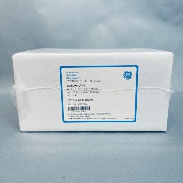 Whatman Autovial 5 Syringeless Filter Device, GMF 0.45 µm, Case of 50 Filters Filters Whatman