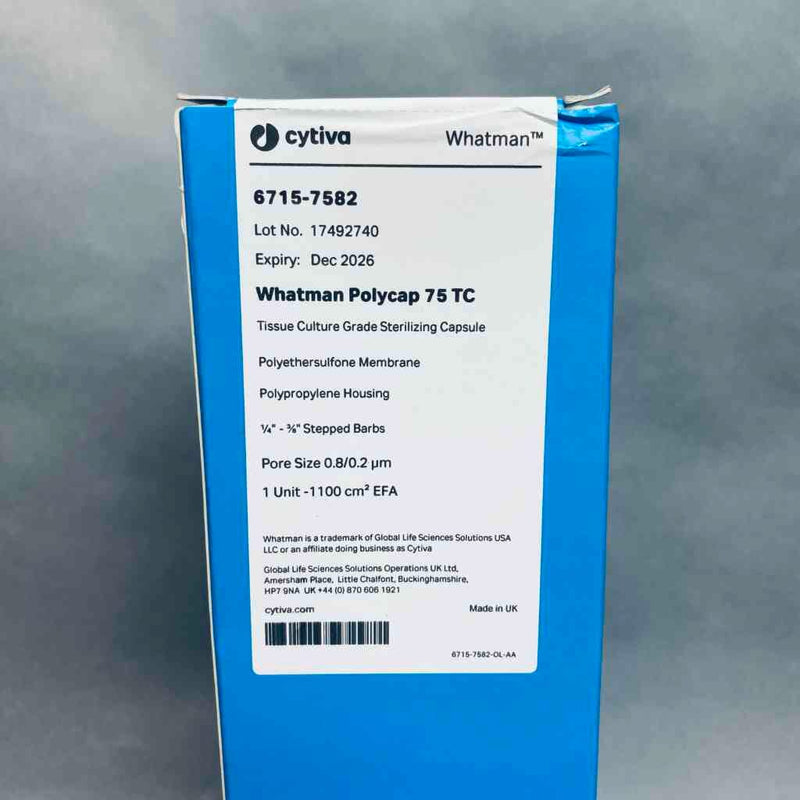 Whatman Polycap 75 TC Capsule Filter 0.8/0.2 um with Filling Bell Filters Whatman
