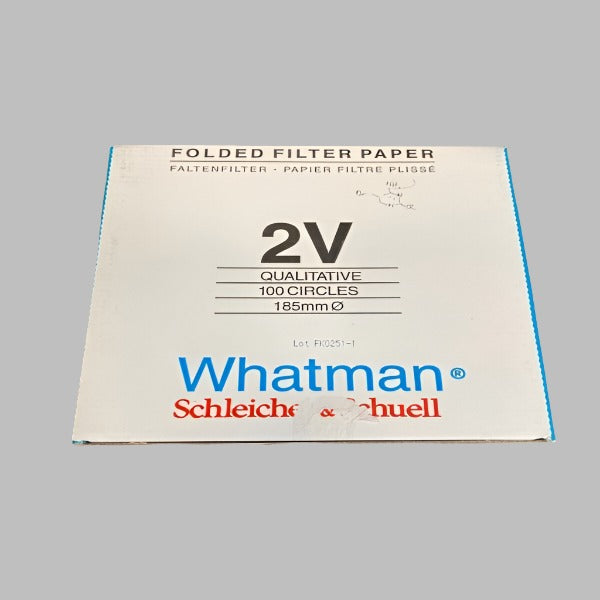 Whatman Qualitative Filter Paper 2V 185mm 100 Filters — Life Sciences
