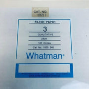 Whatman Qualitative Filter Paper Grade 3 240 mm Pack of 100 Filters Filter Paper Whatman