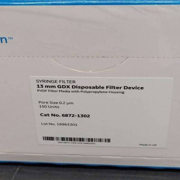 Whatman Syringe Filter PVDF Filter Media 0.2 um 150 Filters Filters Whatman