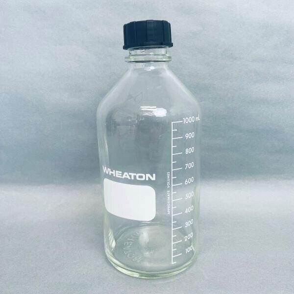 Wheaton 1000 ml Media Storage Bottle Glass Lot of 2 Other Medical & Lab Glassware WHEATON