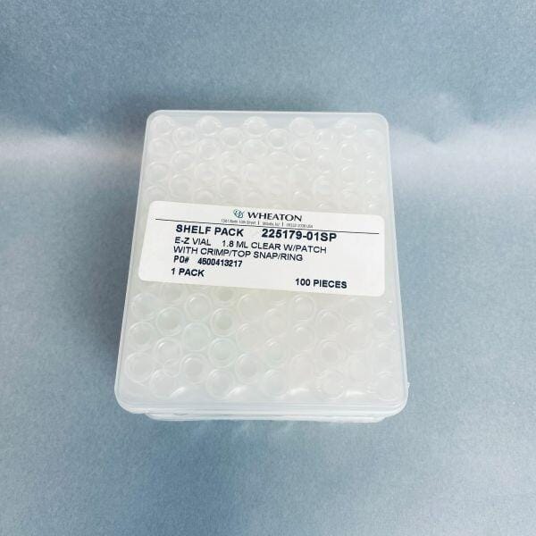 Wheaton EZ-Vials Snap/Crimp Top Clear Glass 12x 32mm 1.8 mL - Total of 200 Vials Vials WHEATON