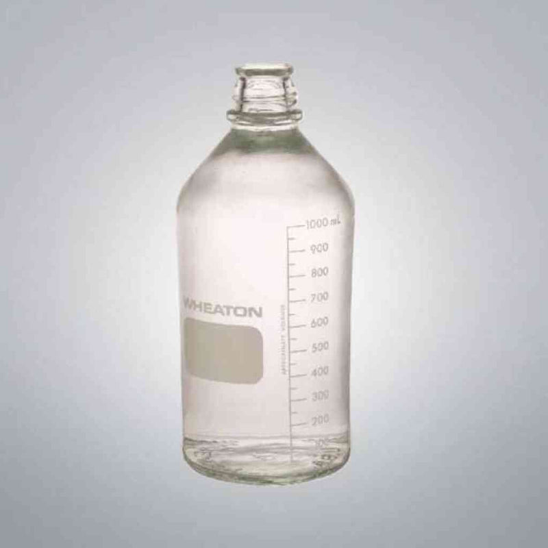 Wheaton Media Storage Bottles 1000 ml Glass 9 Bottles Bottles WHEATON