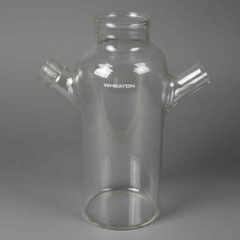 Wheaton Spinner Flask 4000 ml Double Sidearm Borosilicate Single Threaded Arm Lab Culture Flask Wheaton