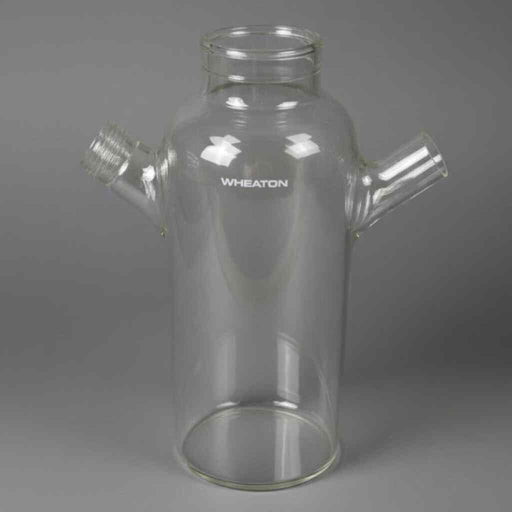 Wheaton Spinner Flask 4000 ml Double Sidearm Borosilicate Single Threaded Arm Lab Culture Flask Wheaton