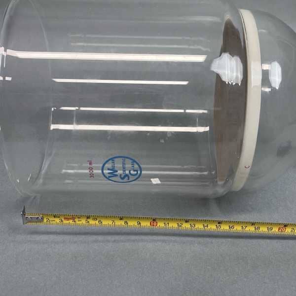 Whelan Scientific Glass 3L Buchner Filter Funnel Lower Vacuum Fine Frit Glassware Whelan Glass
