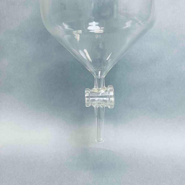 Whelan Scientific Glass Cylindrical Separatory Funnel 4.5 x 13 in. 18 in. OAL Glassware Whelan Glass