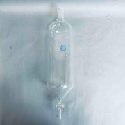 Whelan Scientific Glass Cylindrical Separatory Funnel 4.5 x 13 in. 18 in. OAL Glassware Whelan Glass