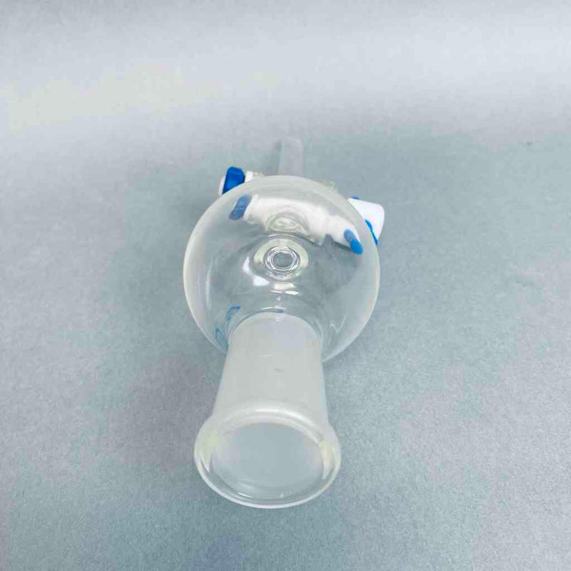Whelan Scientific Glass Spherical Separatory Funnel 24/40 STJ 100 ml with Side Hole Opening Lot of 2 Funnels Jointed Glassware Whelan Glass